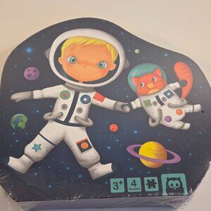 Astronaut Progressive Puzzles 4-in-1, 3+, New/Sealed